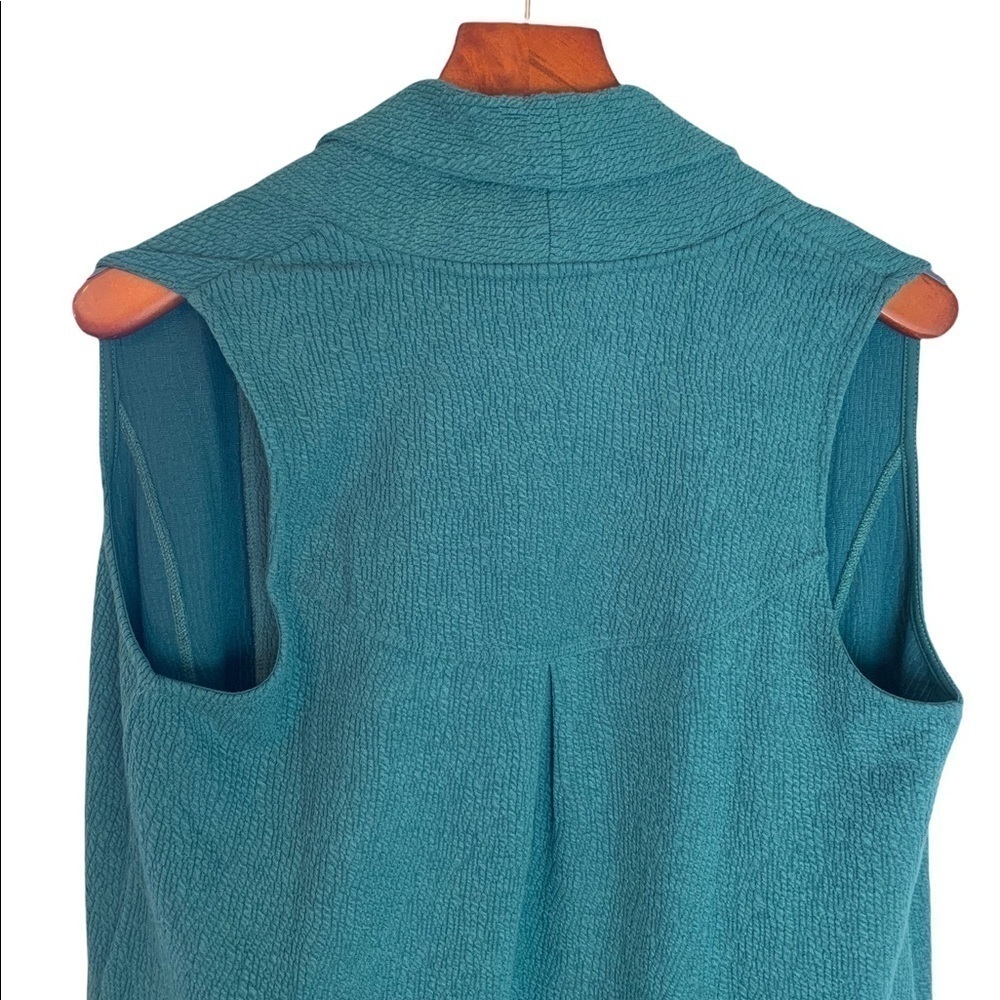 Soft Surroundings Manas Vest in Teal Atlantic S - Picture 5 of 7